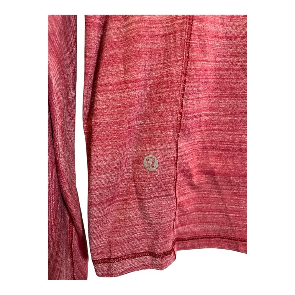 Lululemon Set To Sweat Long Sleeve Shirt Heathered Ruby Red Size 12?